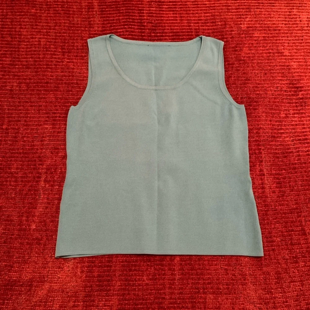 Turquoise Sleeveless Top - Picture 6 of 14